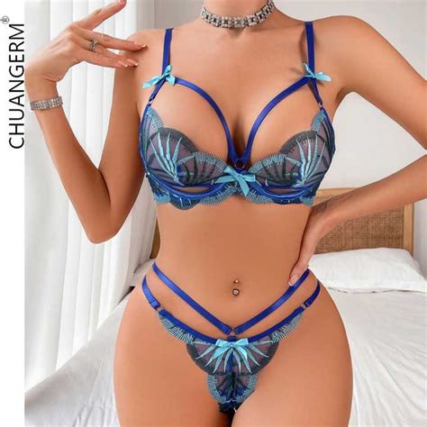 Chuangerm Spot 2025 Sexy Transparent Lingerie Set For Women
