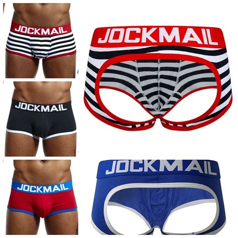 Culotte Jockstrap Pour Homme Sous V Tement Gay String Boxer Slip Sexy Pochette En Coton