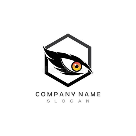 Eagle Eye Logo Concept Design Template. Stock Vector - Illustration of ...