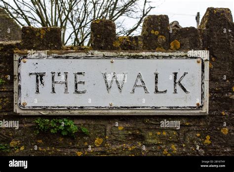 A Street Name Roadsign With The Words The Walk From The Wiltshire