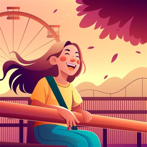 Premium Vector Amusement Park Illustration