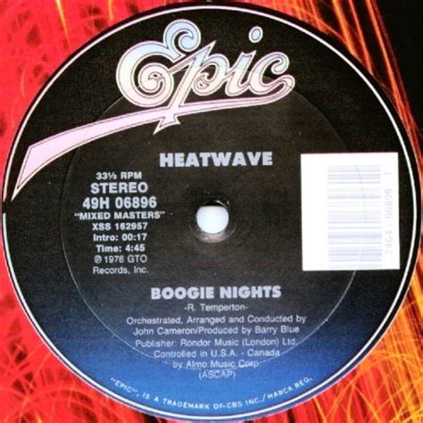 Boogie Nights Heatwave Cd Covers