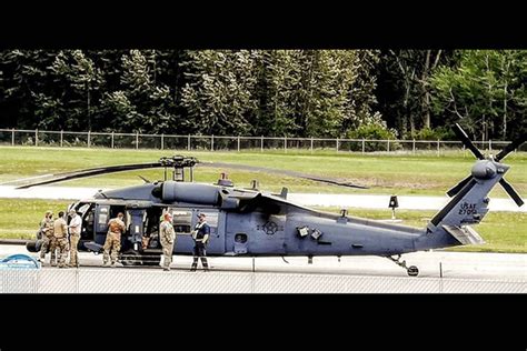 U S Military ‘black Hawk’ Helicopter Lands At Kelowna International Airport Revelstoke Review