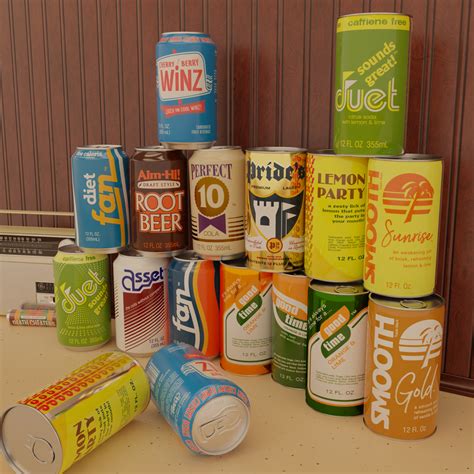 soda  beer cans   works  progress blender artists community