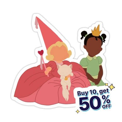 Tiana And Lottie Sticker For Sale By Natalie Tripp Tiana Lottie