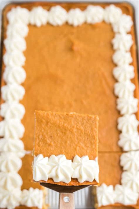 Sweet Potato Slab Pie With Whipped Topping Sugar Cookie Crust