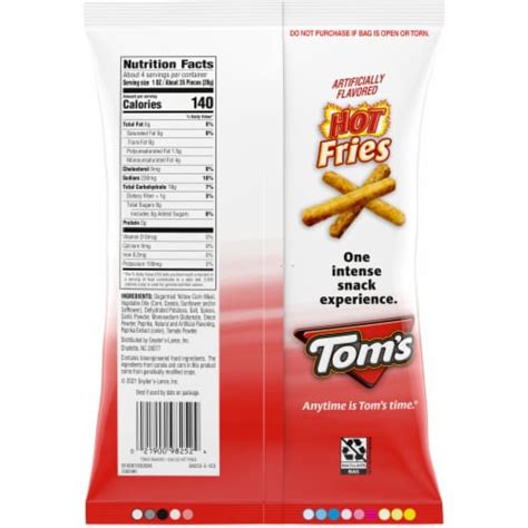 Tom S Hot Fries 3 65 Oz Frys Food Stores