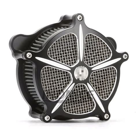 Black Air Cleaner Kit For Harley Street Glide Air Filter Electra Glide