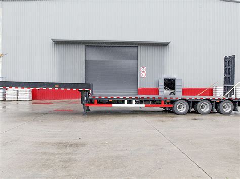 Hydraulic Lowbed Semi Trailers For Heavy Duty Mining Machinery For Sale