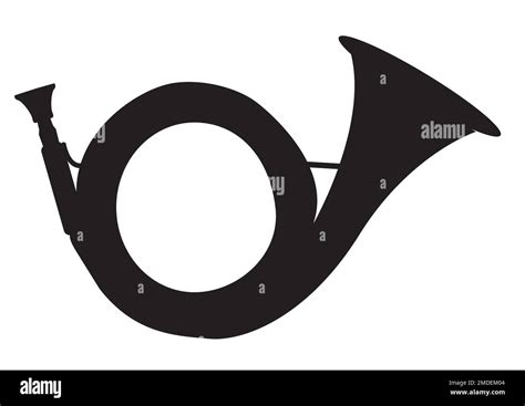 Postal Round Horn Icon On White Background Post Horn Sign Trumpet