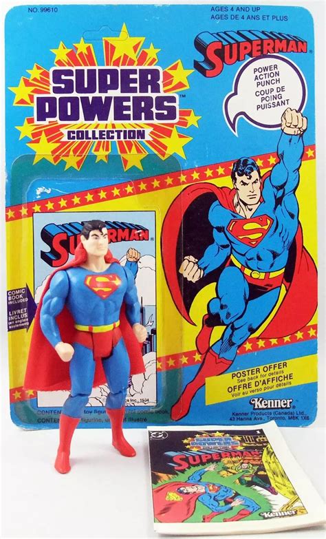 dc super powers kenner superman mint  cardback