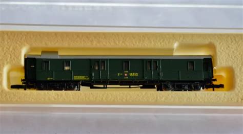 Marklin Z Gauge 8749 Sbb Baggage Car Green Boxed £2152 Picclick Uk