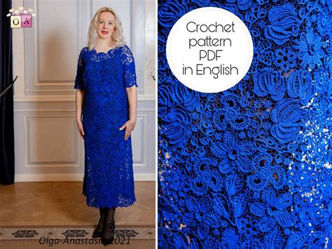 Dress Irish Lace Crochet Pattern Crochet Pattern Crochet Inspire