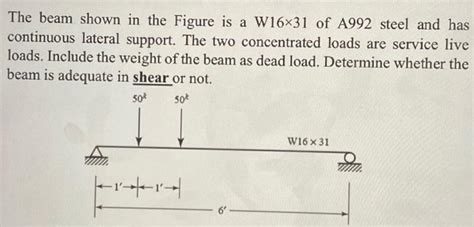 solved continuous lateral support   concentrated cheggcom