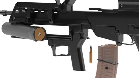 Heckler Koch Ag36 Grenade Launcher 3d Model Cgtrader