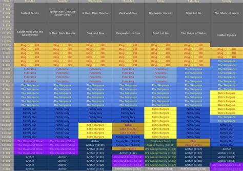 FX Schedule For Sep 18-24, 2023 By Chris-Toons2009 On, 54% OFF