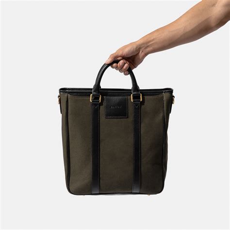 Baron — Tote Bag Green Canvas