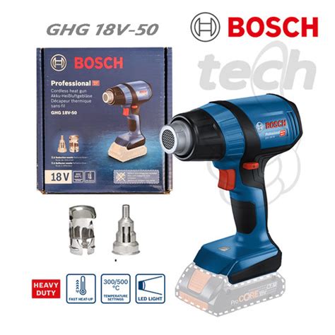 Promo Mesin Hot Gun Baterai Cordless Heat Gun Bosch GHG 18V 50 SET 2 0Ah Jakarta Barat