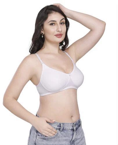 Plain Push Up White Cotton Hosiery Ladies Bra At Rs 79piece In Tronica City Id 2850465556448