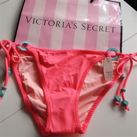 Victoria S Secret Swim Nwt Victorias Secret Crochet Neon Hot Pink Bikini Poshmark