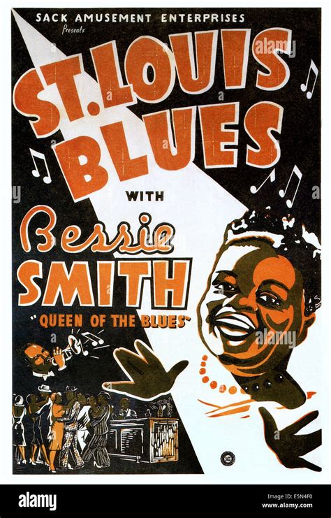 St Louis Blues Bessie Smith On Poster Art 1929 Stock Photo Alamy