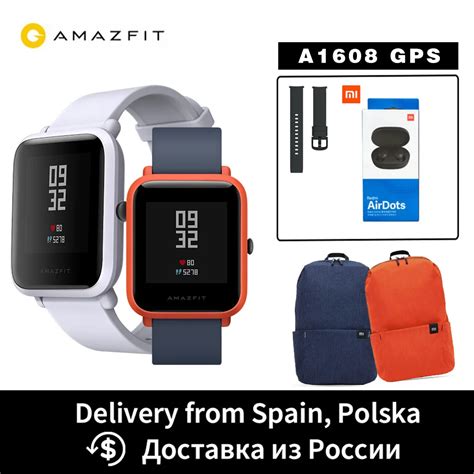 Xiaomi huami Amazfit Bip gps Молодежные мужские и женские умные часы 2 ...