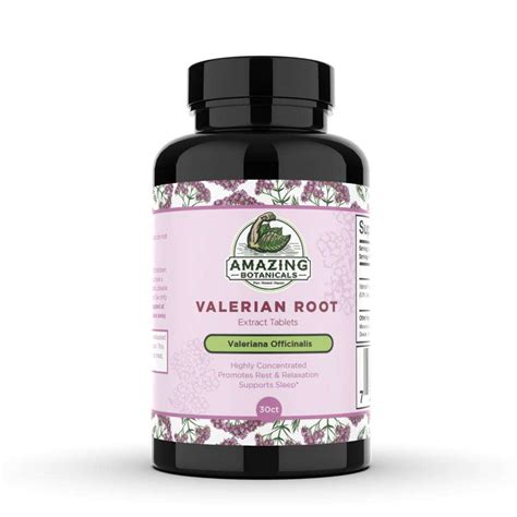 Valerian Root Extract Tablets - Amazing Botanicals (Since 2014)