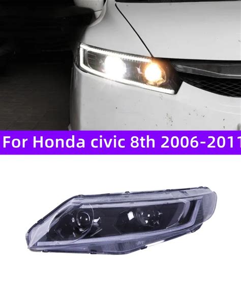 car headlights  honda civic  gen   led daytime running