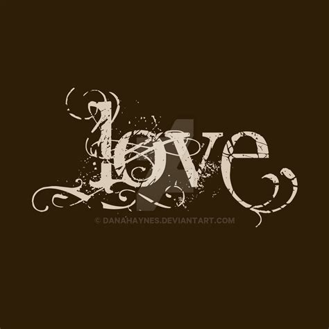 love word art  danahaynes  deviantart