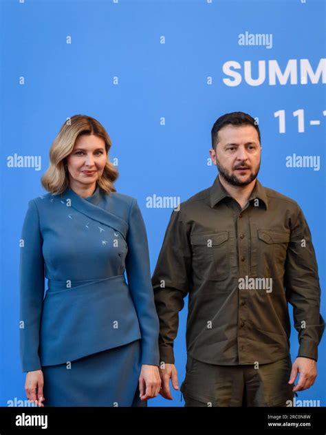 Volodymyr Zelensky Nato Summit Vilnius Hi Res Stock Photography