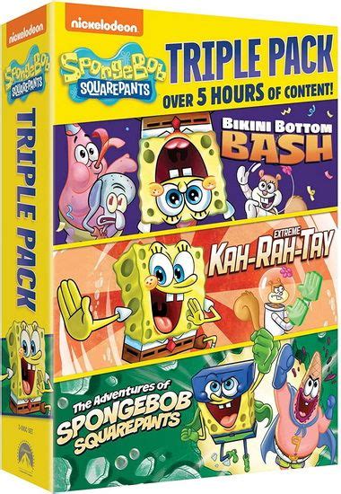 SpongeBob SquarePants Triple Pack Bikini Bottom Bash Extreme Kah Rah