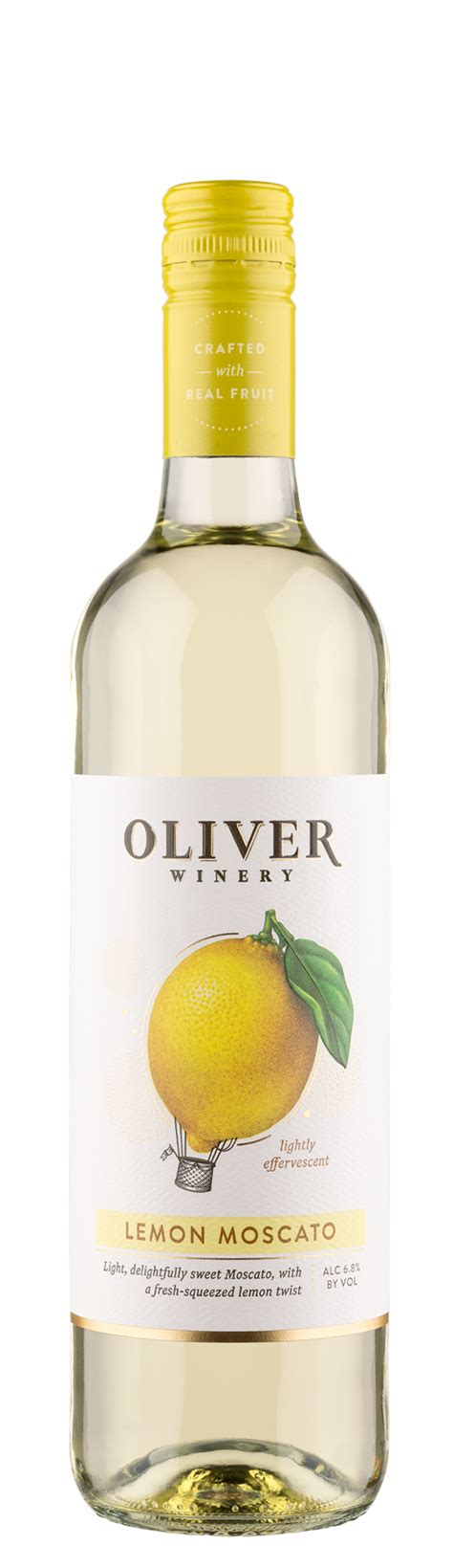 Lemon Moscato New Fruity Refreshing Wine From Oliver Winery