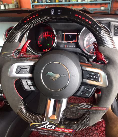 Mustang Gt Performance Led Digital Carbon Fiber Steering