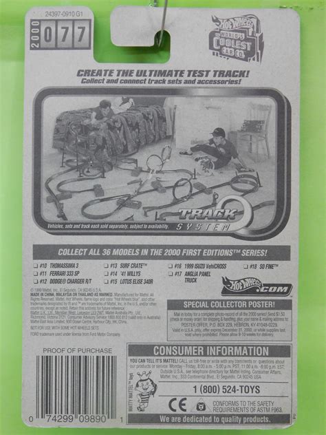 Hot Wheels Anglia Panel Truck Purple First Editions Collector