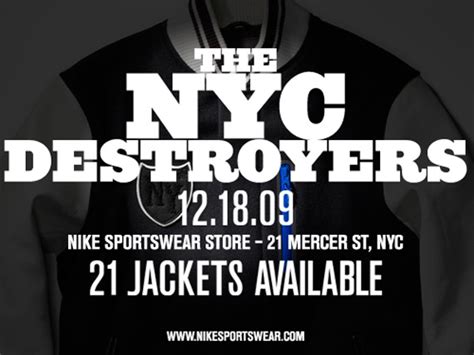 Nike Nyc Destroyer Varsity Jacket Nsw Release Date
