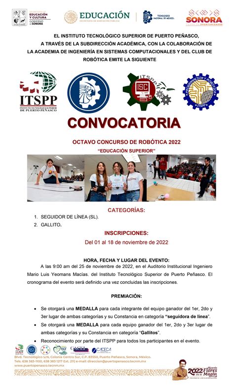Convocatoria Octavo Concurso De RobÓtica 2022