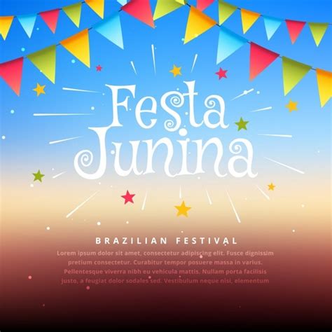 Brasil Festival Festa Junina Ilustração Vetor Grátis