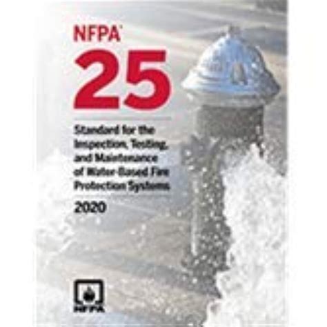 Nfpa 25 Standard For Inspection Testing And Maintenance Of Water Based Fire Protection Systems