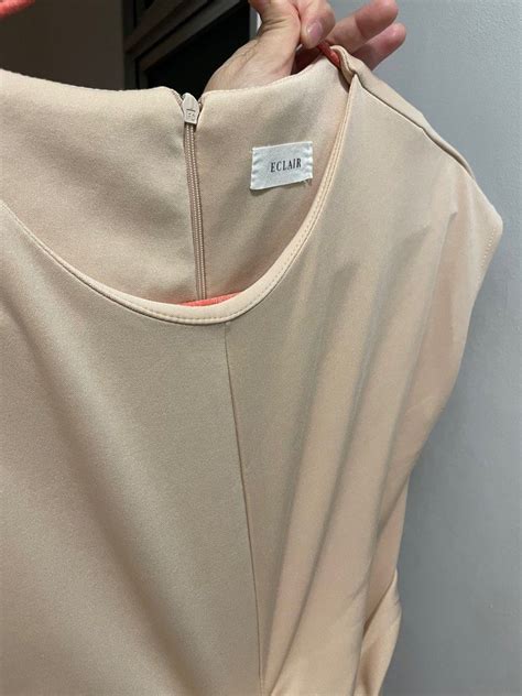 Midi Nude Dress Women S Fashion Dresses Sets Dresses On Carousell