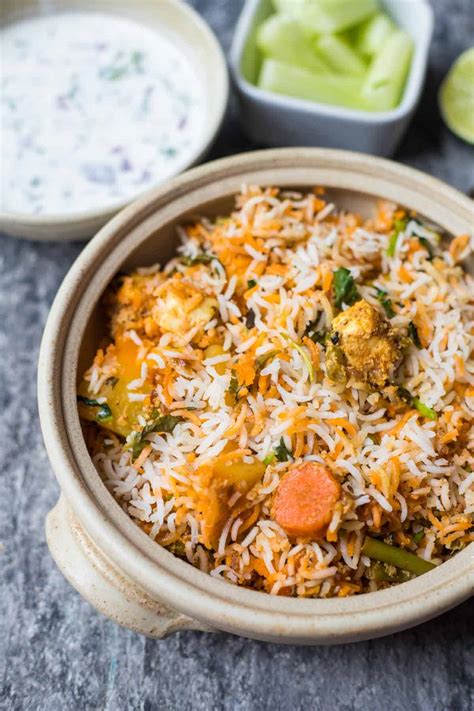 Hyderabadi Vegetable Dum Biryani Healthy Biryani Fat Rainbow