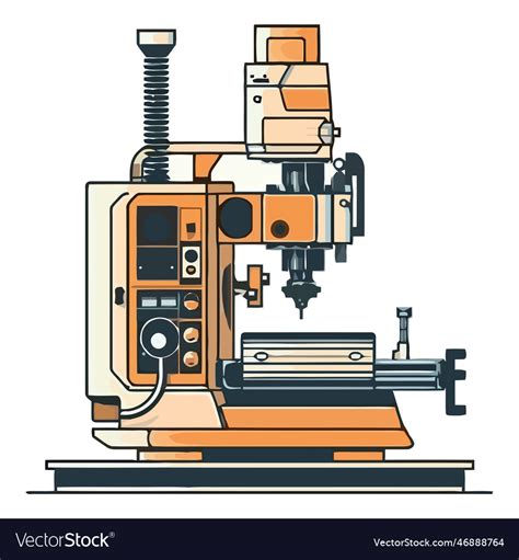 Modern Factory Produces Machinery Royalty Free Vector Image