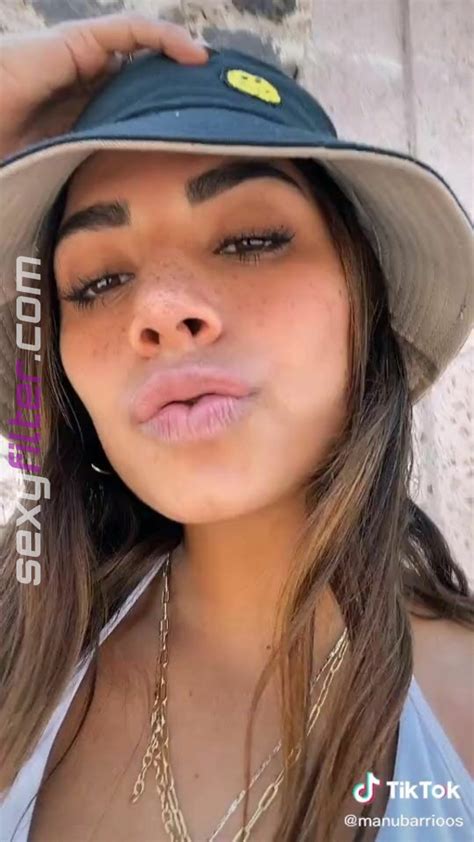 Sweetie Manu Barrios Shows Cleavage In White Bikini Top Sexyfilter