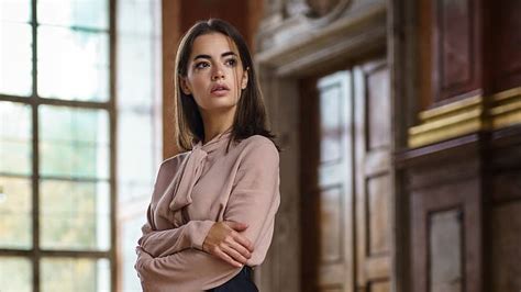 Women Model Brunette Long Hair Women Indoors HD Wallpaper Wallpaperbetter