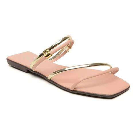 Sand Lia Feminina Rasteirinha Feminina Confort Plus Nude Sandalia Salto