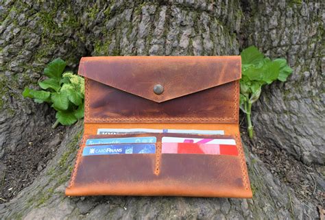 Leather Womens Wallet Leather Evening Bag Distressed Leather Etsy