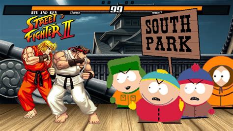 RYU KEN Vs SOUTH PARK ERIC CARTMAN STAN KYLE KENNY HARDEST