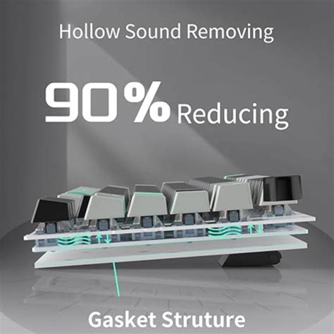 Magegee Sky Gasket Wired Hot Swappable Mechanical Keyboard Black Gray Vibe Gaming