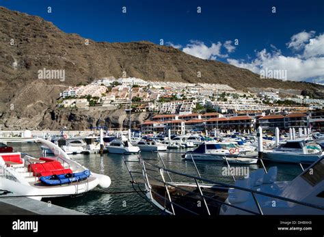 Los Gigantes Harbour And Los Gigantes Cliffs Tenerife Canary Islands