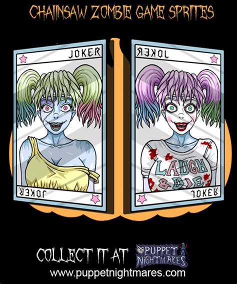 Chainsaw Zombie Joker Card Game Sprite By Phoenixignis Hentai Foundry