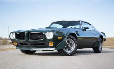 1973 Pontiac Trans Am 47011 Miles Brewster Green Coupe 455 3 Speed